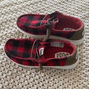Hey Dudes Buffalo Check Plaid Shoes